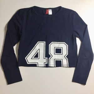 H&M long sleeve crop top